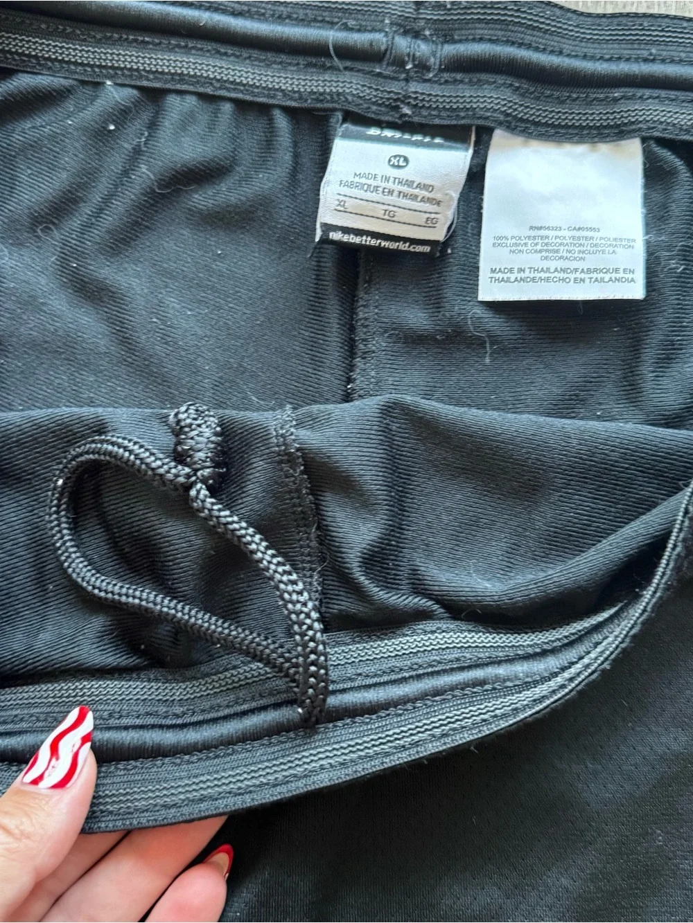 Nike Women's Black Shorts with Hot Pink Side Panels